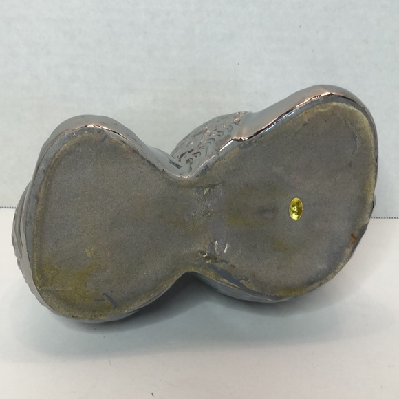 Silver Shinny Metal Owl Figurine - Picture 3 of 4